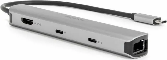 Alt view image 8 of 9 - Rocstor Premium Slim Docking Station - for Desktop PC/Notebook/Tablet/Smartphone/Monitor/Mouse/Keyboard - Charging Capability - Memory Card Reader - SD, microSD - USB Type C - 4K @ 60Hz, 4K - 3840 x 2