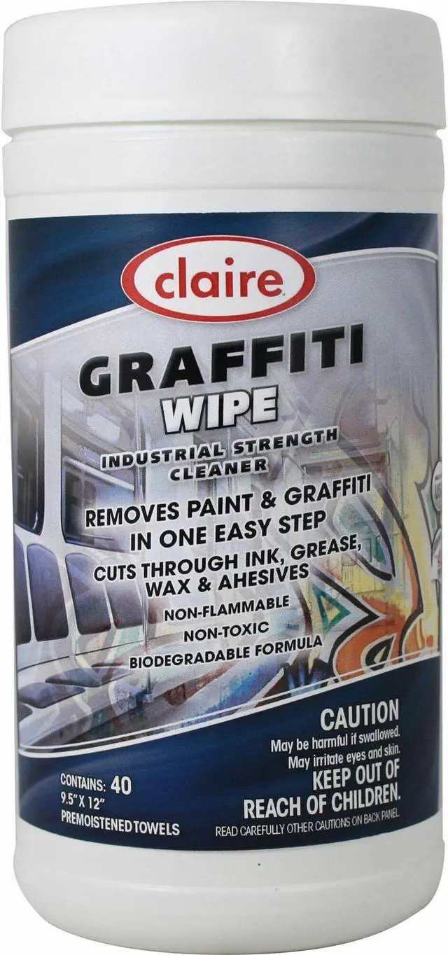 Alt view image 2 of 3 - Graffiti Wipe 1-Ply 12 x 9.5 Mild Scent Purple 6/Carton 1000002536