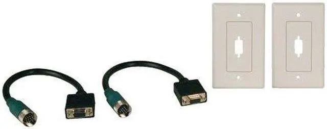 Alt view image 3 of 3 - Tripp Lite EZA-VGAF-2 Easy Pull Type-A Connectors - F/F set of VGA with Faceplates