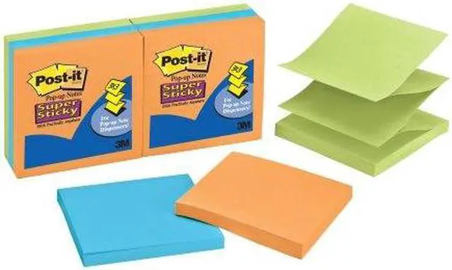 Alt view image 20 of 20 - Post-it Pop-up 3 x 3 Note Refill Marrakesh 90-Sheet 6/Pack R3306SSAN