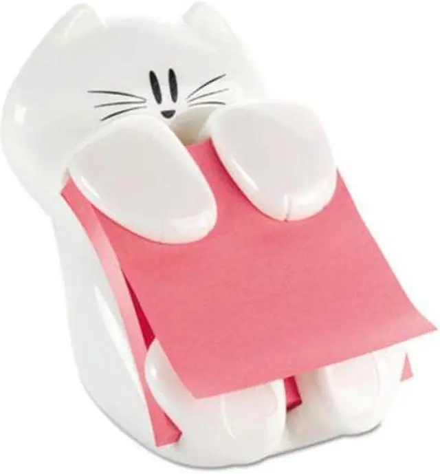 Alt view image 15 of 15 - Post-it Pop-Up Note Dispenser Cat Shape 3 x 3 White CAT330