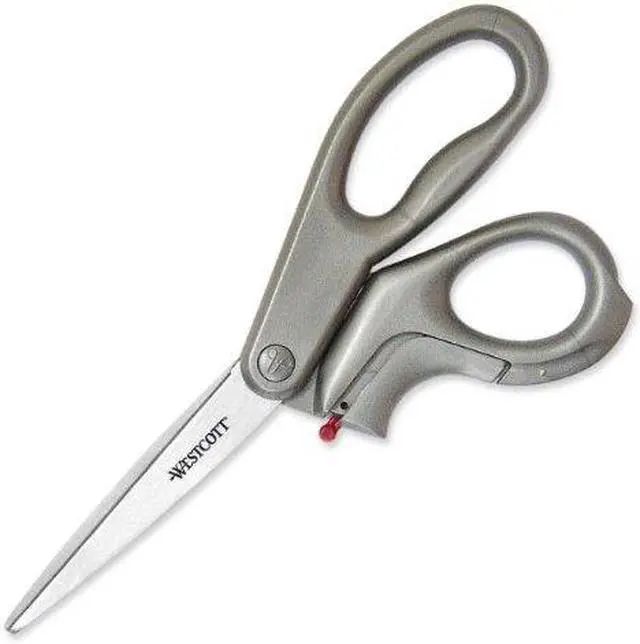 Alt view image 6 of 6 - Westcott EZ-Open Scissors and Box Cutters 8" Long Grey 13227