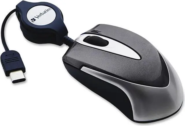 Alt view image 15 of 15 - Verbatim USB-C Mini Optical Travel Mouse Black 99235