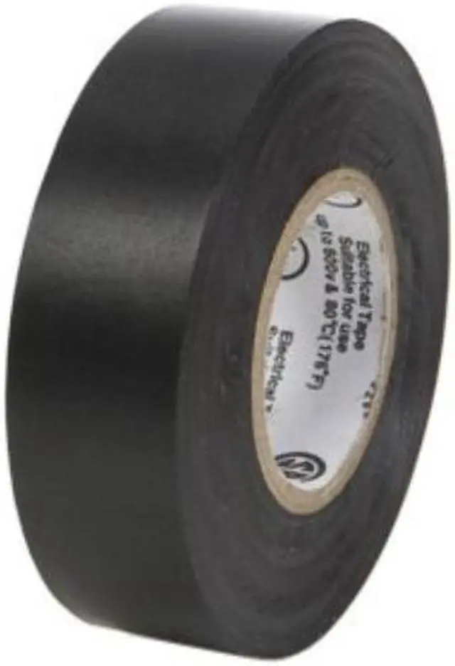 Alt view image 9 of 11 - DUCK 299004 Electrical Tape, 0.75 inx 50yd, Black, PK3