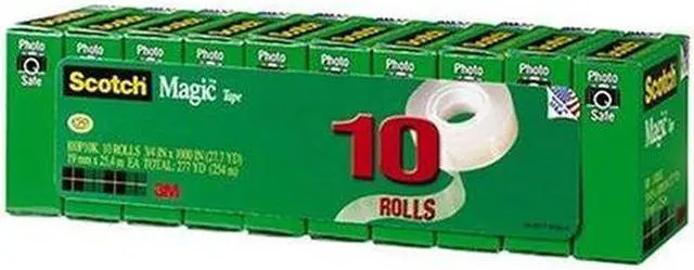 Alt view image 7 of 7 - Magic Tape Value Pack, 3/4" X 1000", 1" Core, 10/Pack