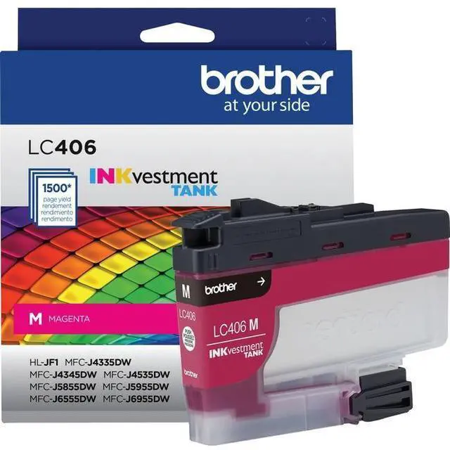Alt view image 8 of 8 - Brother LC406MS INKvestment Ink 1500 Page-Yield Magenta