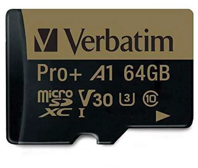 Alt view image 10 of 11 - Verbatim Pro Plus 666X 64GB micro SDXC USH-I V30 U3 A1 Class 10 Memory Card with Adapter