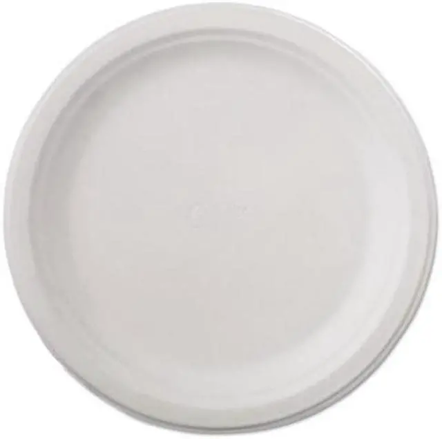 Alt view image 6 of 6 - Classic Paper Dinnerware, Plate, 9 3/4" Dia, White, 125/Pack, 4 Packs/