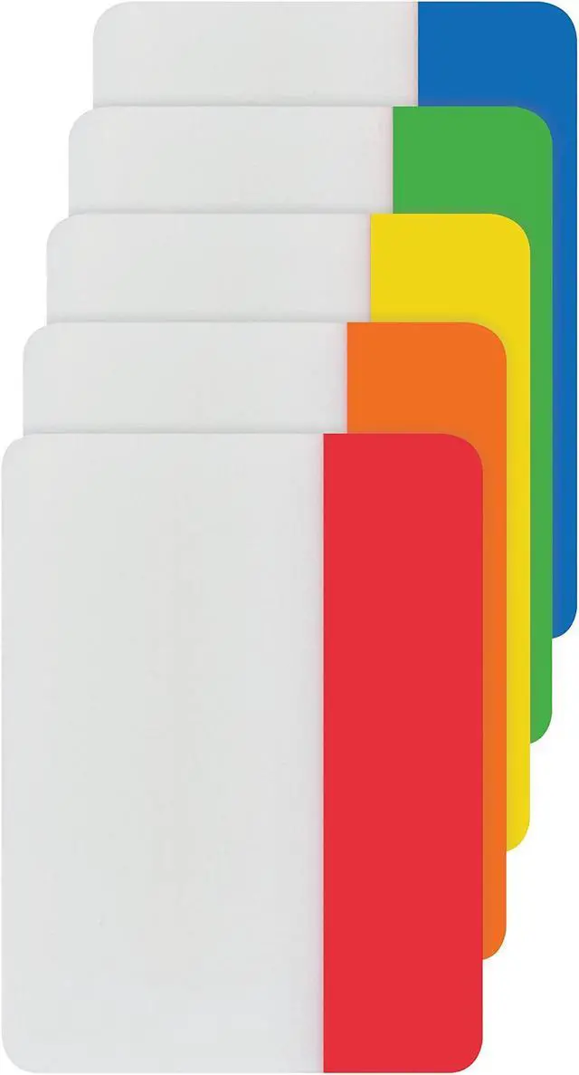 Alt view image 14 of 14 - 3M File Tabs 2 x 1 1/2 Assorted Primary 30/Pack 686ROYGB