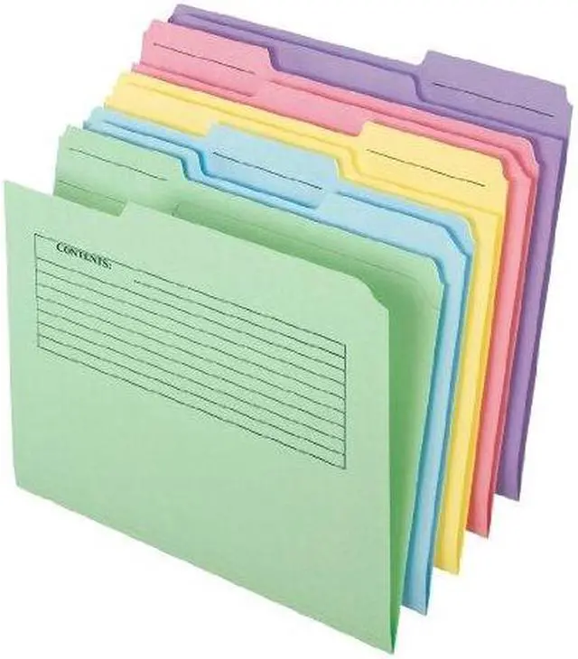 Alt view image 4 of 4 - Tops Pendaflex 45269 Printed Notes Folders 1/3 Cut Top Tab Letter Assorted 30 Pack