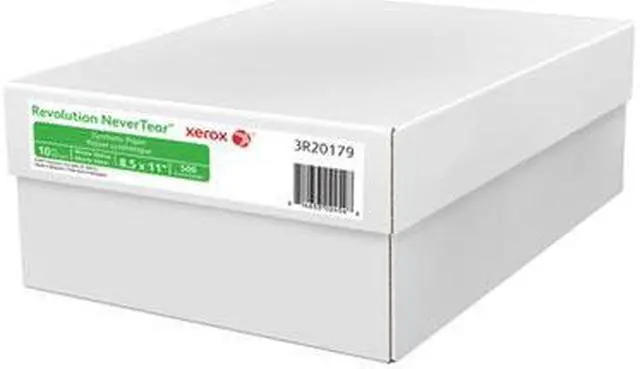 Alt view image 4 of 4 - Xerox Revolution NeverTear 98 Bright 10 mil 8.5" x 11" White 500 Sheets/Carton 3R20179