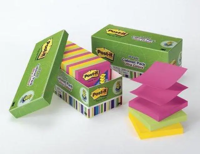 Alt view image 18 of 18 - Original Pop-up Refill 3 x 3 Assorted Jaipur Colors 100-Sheet 18/Pack