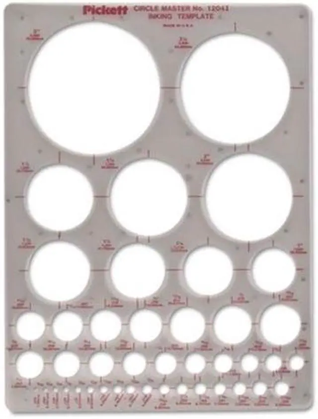 Alt view image 12 of 12 - Chartpak Templates Circles 7" x 10" Smoke 1204I