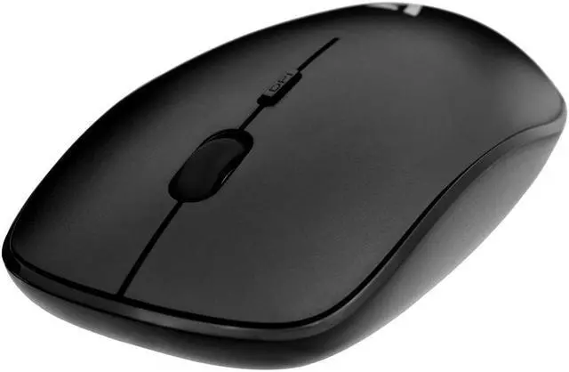 Alt view image 11 of 11 - V7 MW200-1E Black 4 Buttons Tilt Wheel RF Wireless Optical 1600 dpi Low Profile Mouse