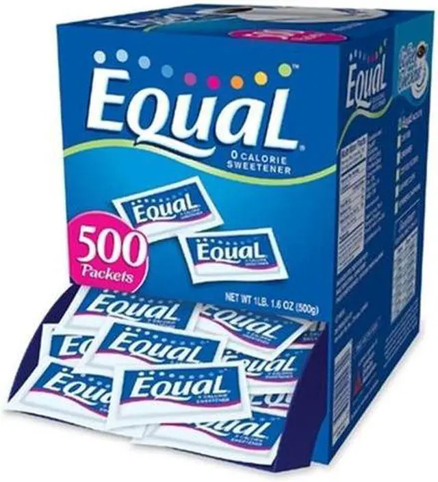 Alt view image 17 of 17 - Equal MRINUT20015448 Sugar Substitute Packets - 1 Box (500 Packets)