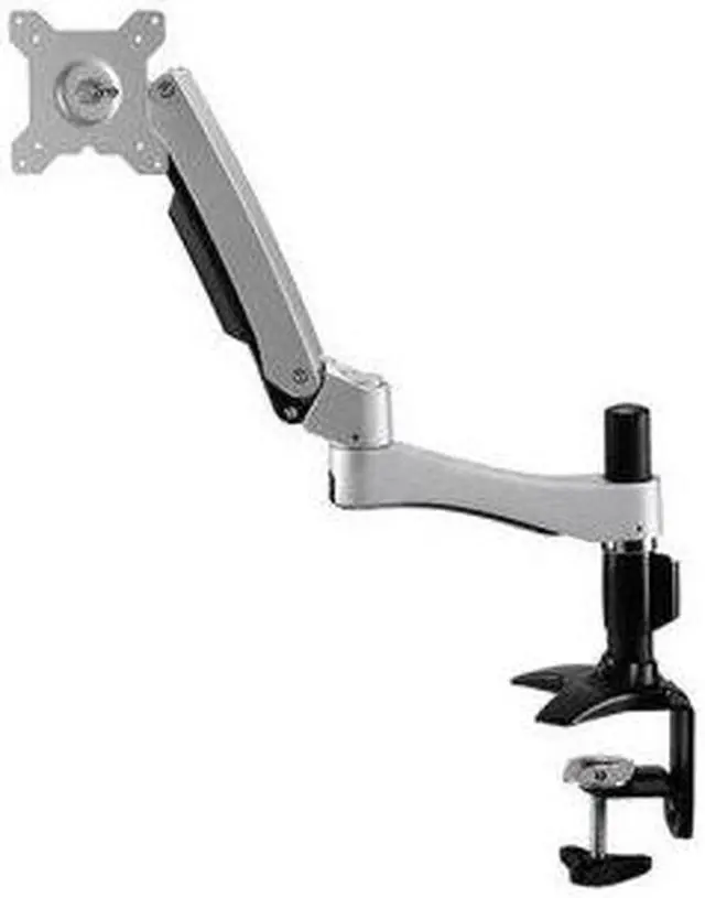 Alt view image 10 of 11 - Amer Mounts Long Articulating Monitor Arm with Clamp Base for 15"-26" Displays