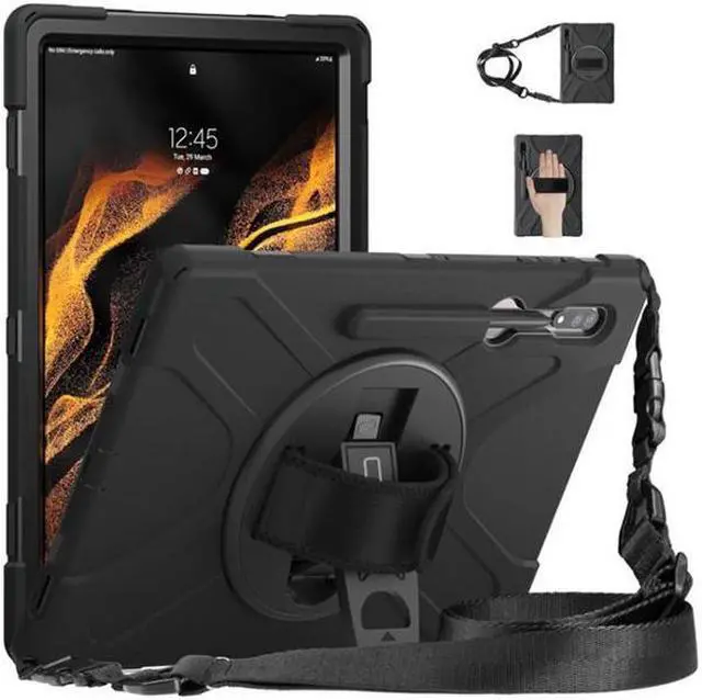 Alt view image 2 of 2 - CODi Rugged Carrying Case for 11" Samsung Galaxy Tab S8, Galaxy Tab S9 Tablet, Stylus - Drop Resistant, Shock Absorbing, Bump Resistant - Neoprene, Polycarbonate, Silicone Body - Hand Strap, Shou