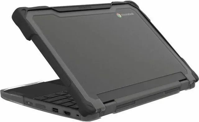 Alt view image 8 of 8 - Gumdrop SlimTech for Lenovo 300E/300W Yoga G4 (2-IN-1) - For Lenovo Chromebook - Textured Grip - Transparent - Bump Resistant, Drop Resistant, Shock Absorbing, Scratch Resistant, Scuff Resistant - Rug