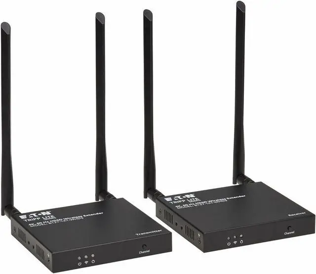 Alt view image 8 of 15 - Eaton Tripp Lite Series HDMI over Wireless Extender Kit w IR, 4K 60 Hz, Wireless HDMI, Switchable Channel, Up to 164 ft. (50 m) - 164.04 ft Range - 1 x HDMI In - 2 x HDMI Out - 1 - 1 - 1080p, 720p - 4