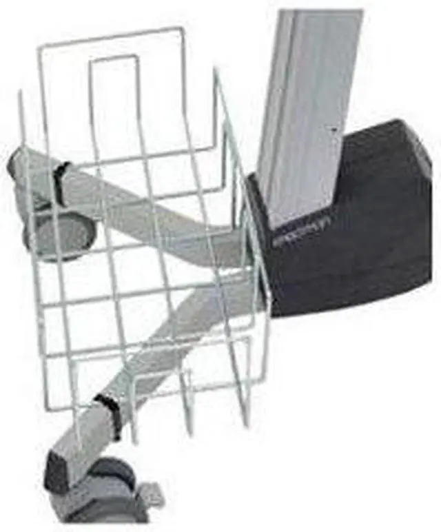 Alt view image 9 of 9 - ERGOTRON 97-544 ERGOTRON NEO-FLEX CART WIRE BASKET KIT.ADD A BASKET TO THE FRONT BASE OF NEO-FLE