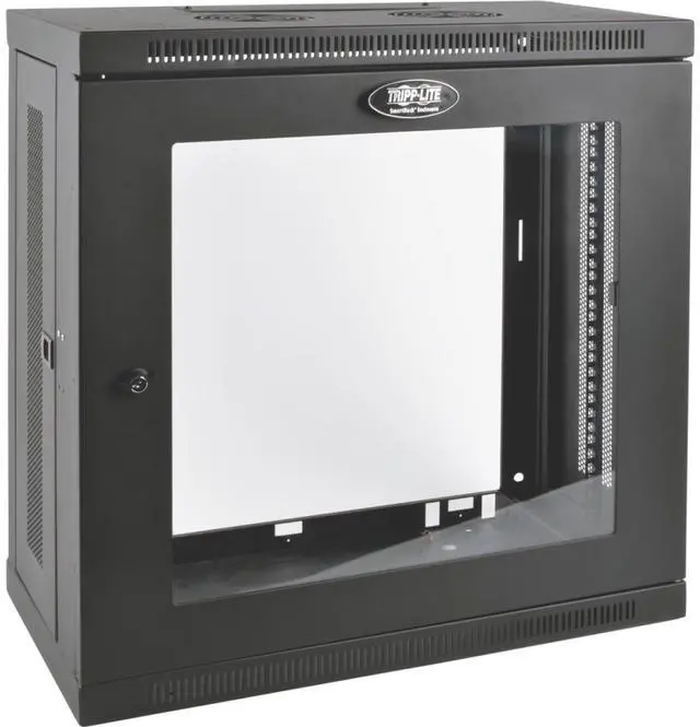 Alt view image 10 of 10 - Tripp Lite 12U Wall-Mount Rack Enclosure Server Cabinet with Clear Acrylic Window, Low-Profile Patch-Depth (SRW12U13G)