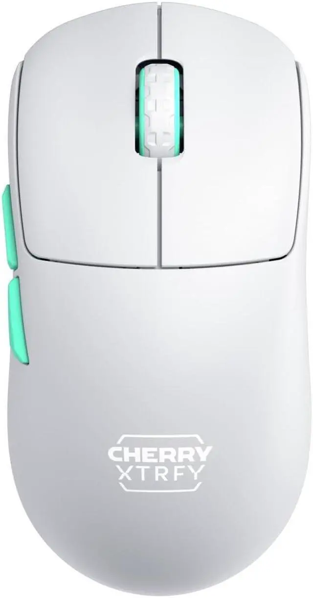 Alt view image 8 of 8 - CHERRY XTRFY M68 Wireless Gaming Mouse - Pixart 3395 - Cable/Wireless - Radio Frequency - 2.40 GHz - Rechargeable - White - USB - Symmetrical - 1 - 3.1 Day Battery Run Time