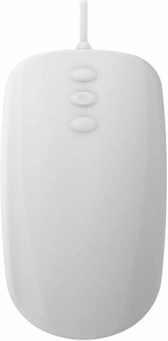 Alt view image 8 of 8 - CHERRY AK-PMH3 Medical Mouse - TouchScroll Sensor, Wired,White
