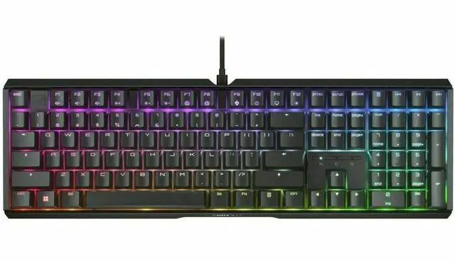 Alt view image 8 of 9 - CHERRY MX 3.1 Wired Gaming Keyboard - Black aluminum housing, MX2A BROWN RGB Switch, Abrasion resistant keys, Detachable braided cable