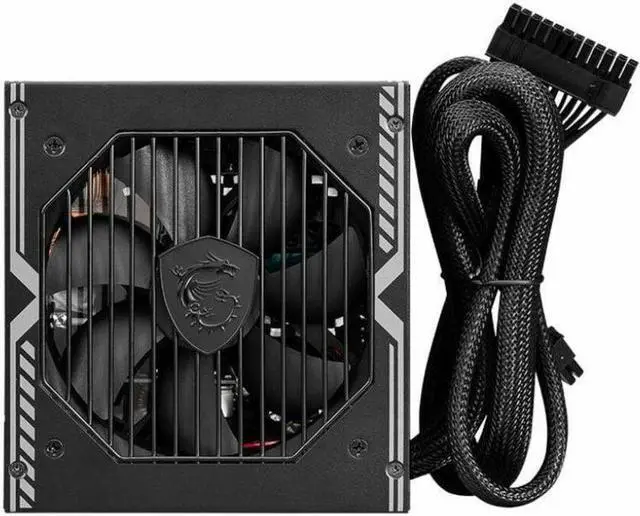 Alt view image 5 of 6 - MSI MAG 650W Power Supply - ATX - 120 V AC, 230 V AC Input - 650 W - Active PFC - 1 Fan(s) - 85% Efficiency
