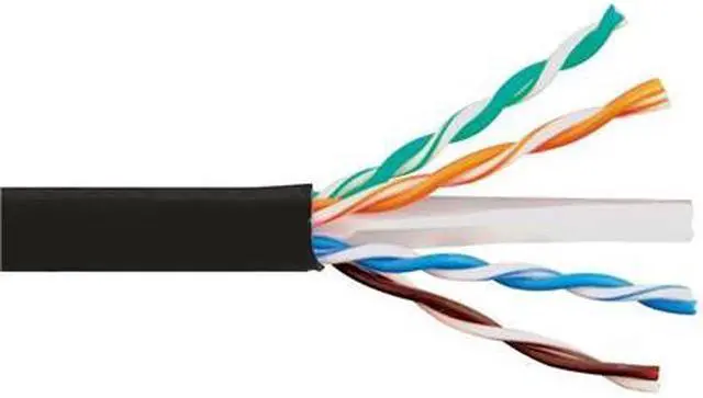 Alt view image 2 of 2 - ICC Cat6e Riser 1000ft - UTP 23AWG  100% Solid Pure Copper  Unshielded CMR  Bulk Ethernet Cable  PoE++  600MHz  Reelex Pull Box  UL Certified  RoHS and TAA Compliant  Black