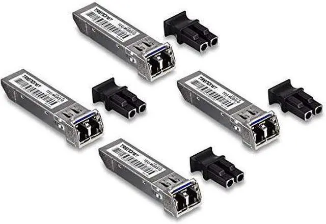 Alt view image 8 of 10 - TRENDnet TEG-MGBS10/4, 4-Pack SFP Single Mode LC Module (10Km)
