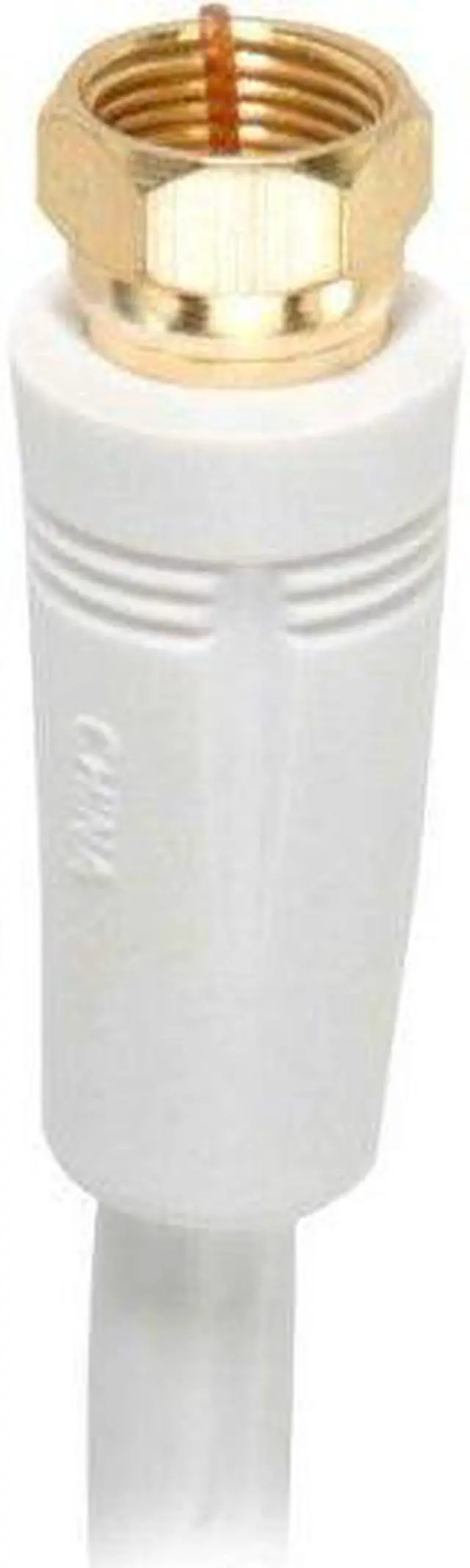 Alt view image 9 of 9 - RCA 6 Ft. White Digital RG6 Coaxial Cable VH606WHR