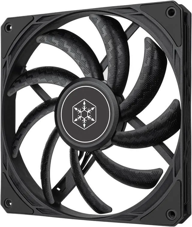 Alt view image 5 of 12 - SilverStone SST-AS140B Air Slimmer 140 Enhanced 140mm slim fan with full-range PWM