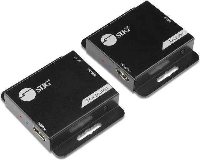 Alt view image 8 of 8 - SIIG HDMI Over Cat6 Extender - 60m - 1080p - PoC - Metal Housing - HDMI Over Cat6 Extender - Extends HDMI audio/video signals up to 197ft over Cat6 cable. Supports 720p/1080i/1080p at 60Hz resolutions