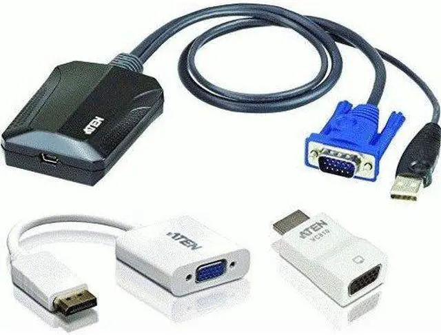 Alt view image 3 of 3 - Aten CV211KIT01 Portable Laptop Usb Console -Includes 1X Cv211,1X Vc925,And 1X Vc810
