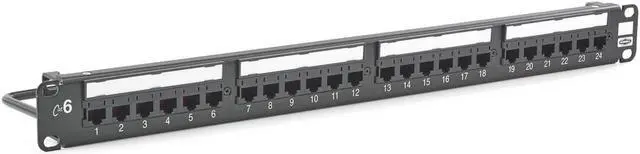 Alt view image 4 of 4 - Patch Panel,Flat Panel,6 Category,Steel HUBBELL PREMISE WIRING HP624