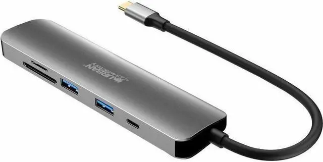 Alt view image 6 of 7 - Urban Factory HUBEE Docking Station - for Notebook/Desktop PC - Memory Card Reader - SD, microSD - USB Type C - 4K UHD - 3840 x 2160 - 3 x USB Ports - 2 x USB 3.0 - 2 x USB Type-A Ports - USB Type-A -
