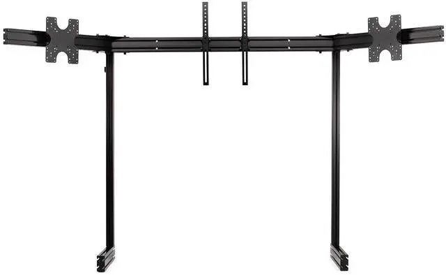 Main image of Next Level Racing Elite Free Standing Triple Monitor Stand- Black Edition - 21" to 65" Screen Support - 55.12" Height x 95.47" Width - Freestanding - Black Anodized  NLR-E036