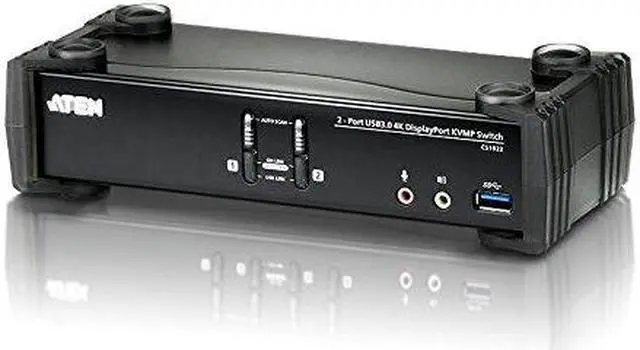 Alt view image 10 of 14 - ATEN CS1922 2-Port USB 3.0 4K DisplayPort KVMP Switch