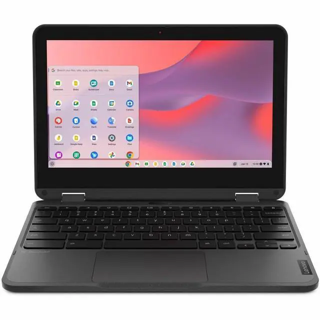 Alt view image 10 of 16 - Lenovo 500e Chromebook Gen 4s 11.6" Touch Screen Intel Processor N100 Intel UHD Graphics 4GB Memory 64GB Storage Chrome OS 83L40000US
