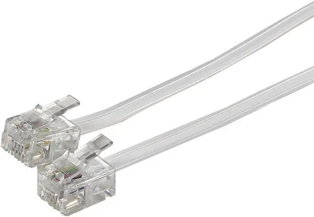 Alt view image 2 of 2 - RcA 7 Foot Modular Line cord TP210WHN (White)