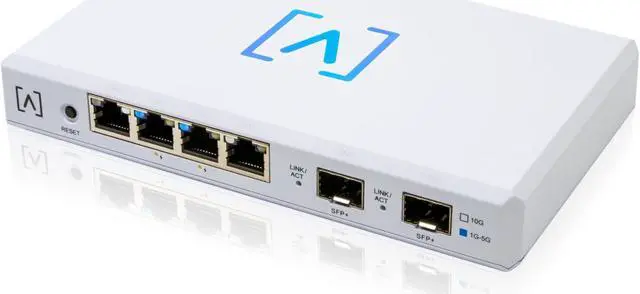 Alt view image 8 of 8 - Alta Labs Route10 High-Performance Qualcomm Quad-Core Hardware-Accelerated 10 Gbps VPN Router | 2 10 Gbps SFP+ and 4 2.5 Gbps Ports | Real-Time Stats | 40W PoE+ to Power Alta Labs WiFi Access Points