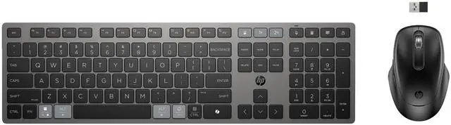 Alt view image 8 of 8 - HP 725 Multi-Device Rechargeable Wireless Keyboard and Mouse Combo