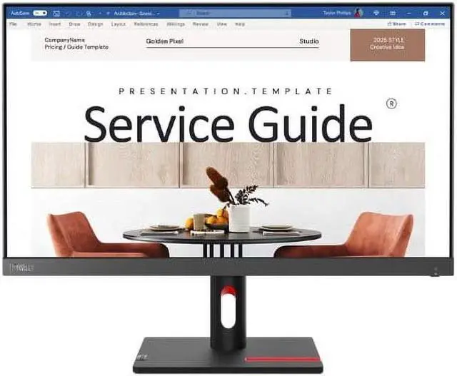 Alt view image 8 of 20 - Lenovo ThinkVision S24i-30 23.8 inch Monitor