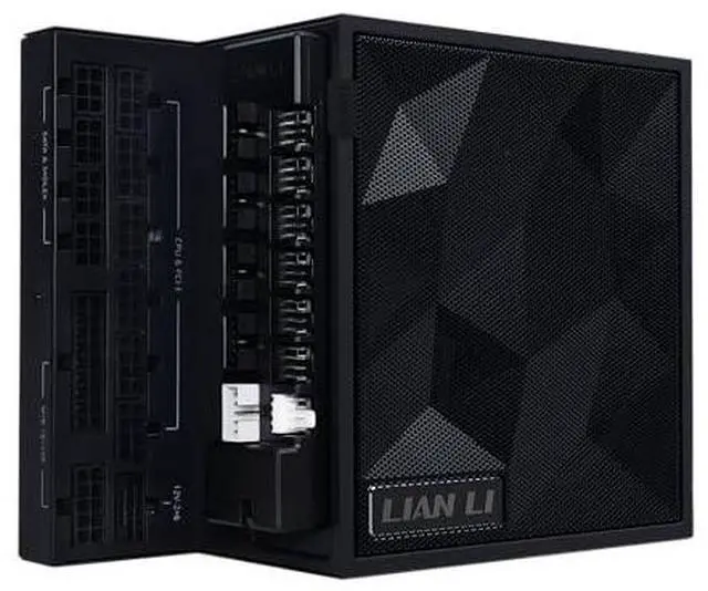 Alt view image 8 of 8 - Lian Li Edge Series-1000W Full Modular Power Supply (Fan Hub Included) - Gold-ATX 3.0, 3.1-PCIE 5.1-L-Shape Design for Dual Chamber Case-120mm FDB Fan-Supports up to 4 USB Device  - Black --EG1000G.BH