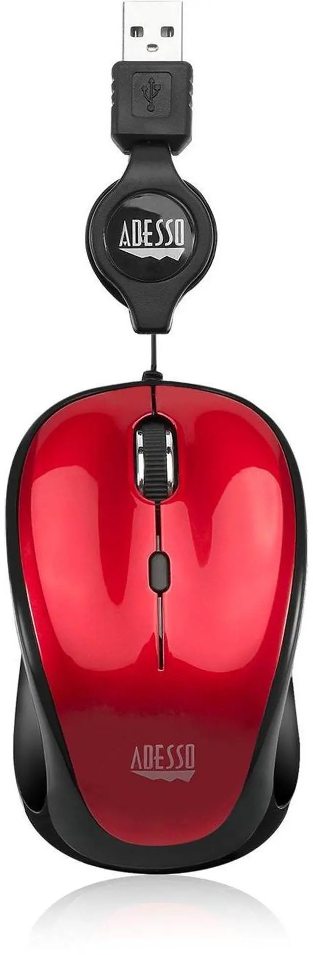 Alt view image 16 of 16 - Adesso iMouse S8R - USB Illuminated Retractable Mini Mouse