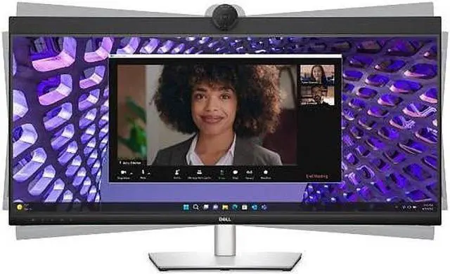 Alt view image 2 of 3 - Dell P3424WEB 34" Class Webcam UW-QHD Curved Screen LED Monitor - 21:9