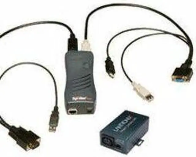 Alt view image 3 of 3 - Lantronix SpiderDuo KVM Switchbox - 1 Computer(s) - 1 Local User(s) - UXGA - 1600 x 1200 - 1 x Network (RJ-45) - 1 x USB1 x VGA