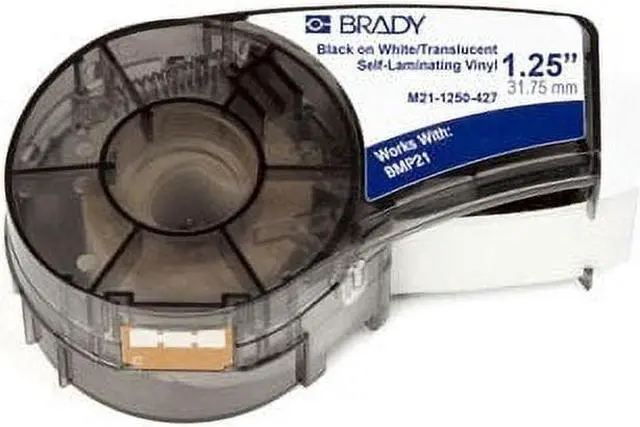 Alt view image 6 of 6 - Brady Label Cartridge for BMP21 Series Printers, White/Translucent