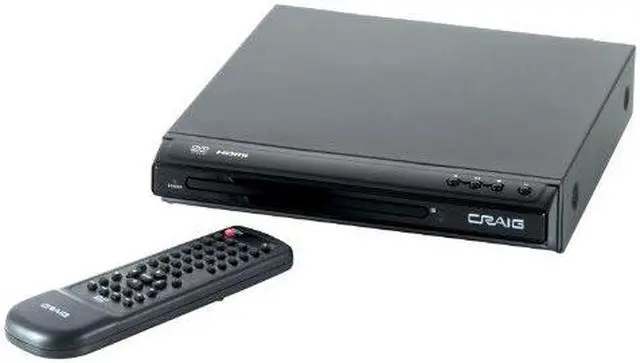 Alt view image 17 of 17 - CRAIG CVD401A Compact HDMI DVD Player with Remote in Black